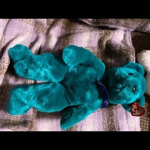 Ty Beanie Buddy “Teal Old Face”